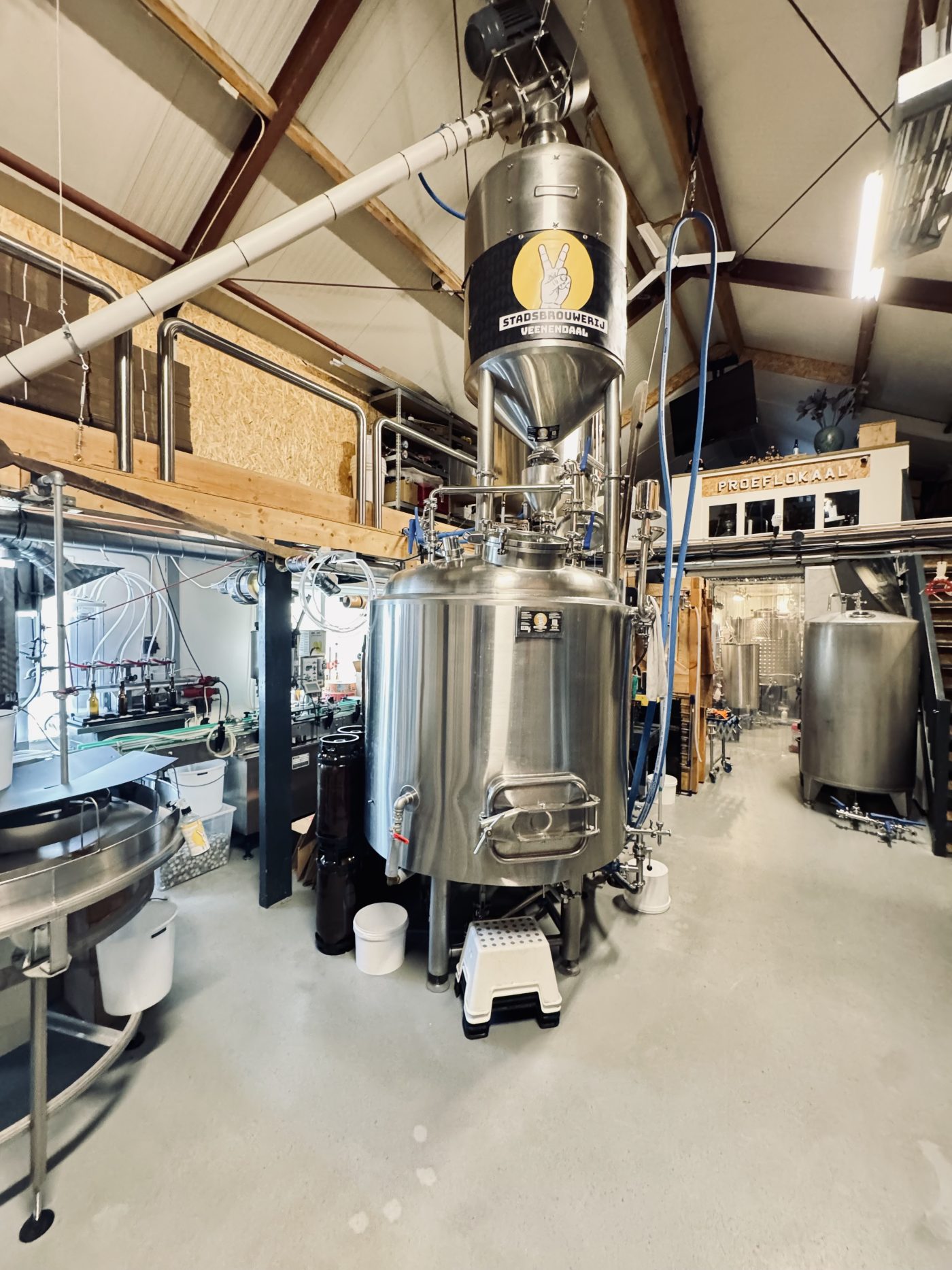 De brouwzaal van Stadsbrouwerij Veenendaal